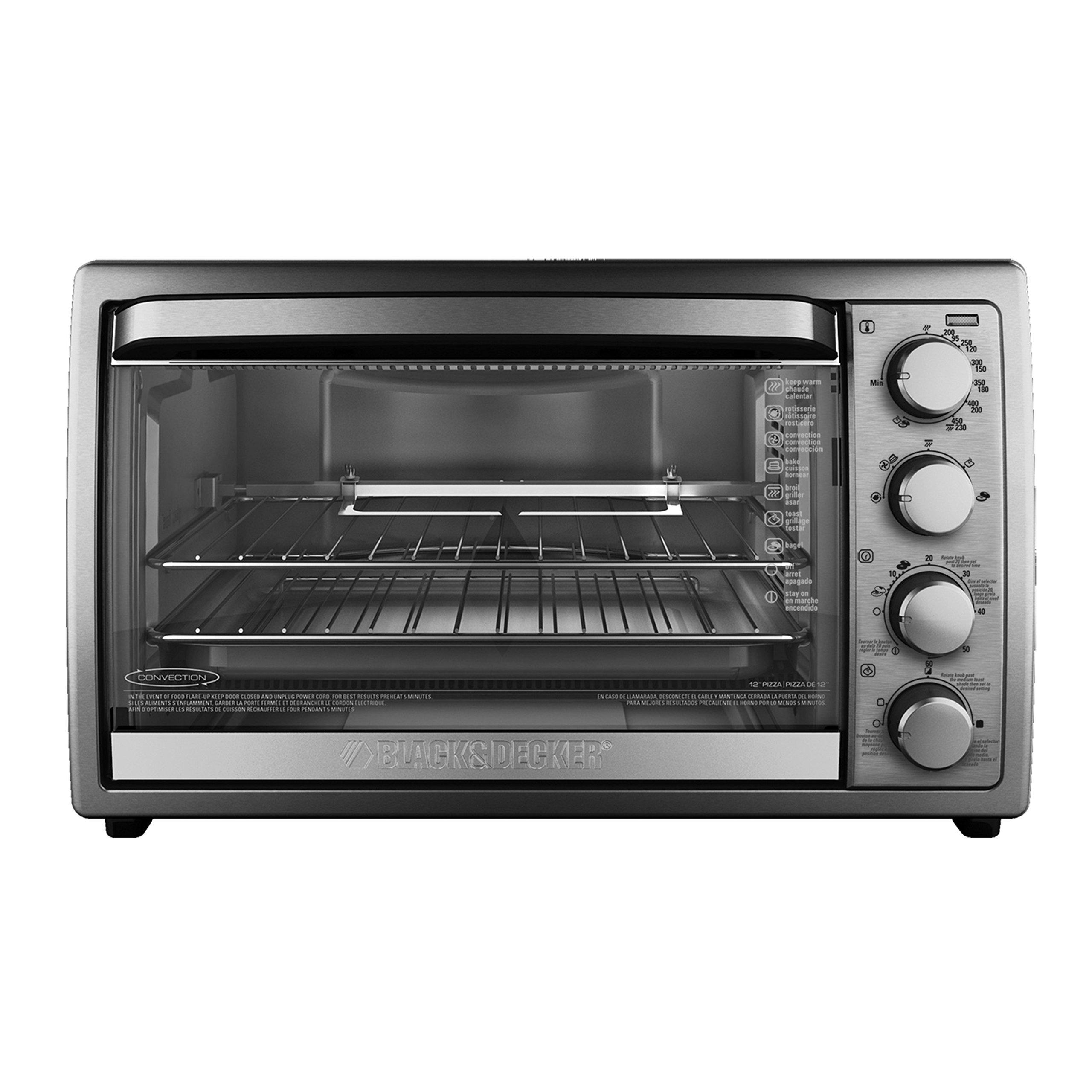 BLACK+DECKER Black+Decker TO4314SSD Rotisserie Convection Countertop Toaster Oven, Stainless Steel