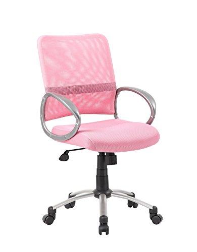 Pink mesh on sale office chair