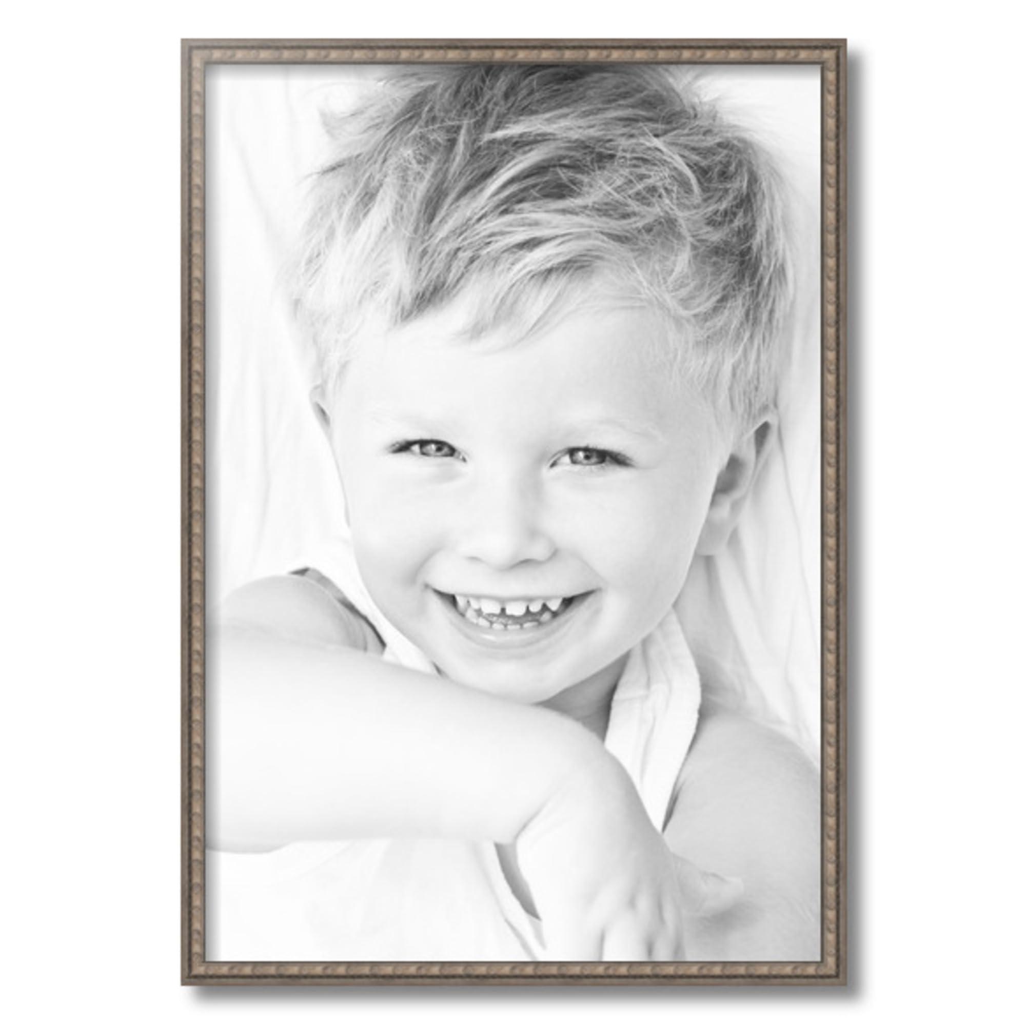 ArtToFrames ArtToFrames 18x26 Inch Multi Picture Frame, This 0.75 Inch Custom Poster Frame is Silver - Comes with Economy Acrylic and Corrugated Backing (2WOMD9330-18x26)