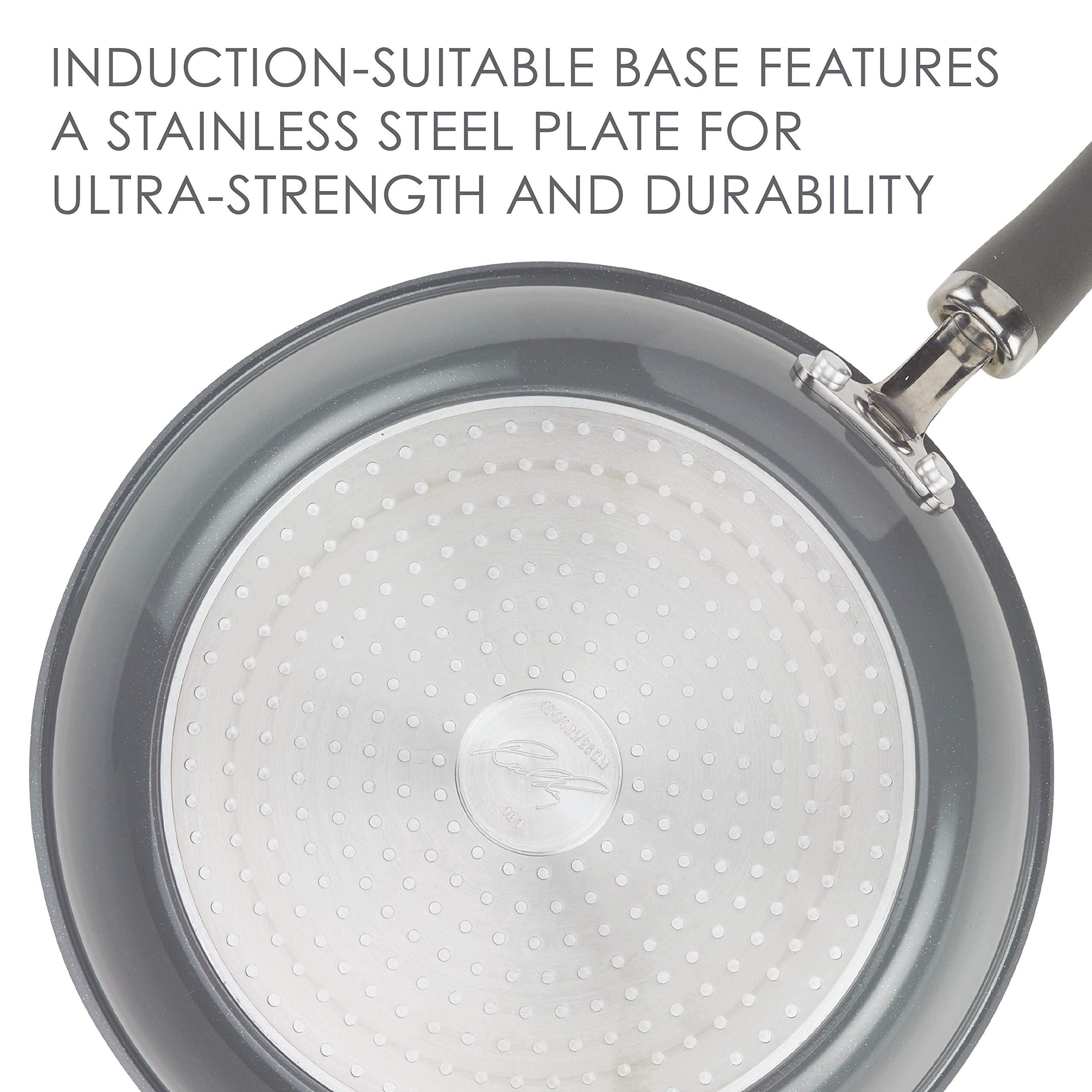 Rachael Ray Rachael Ray Create Delicious Nonstick Cookware Pots and Pans Set, 13 Piece, Gray Shimmer