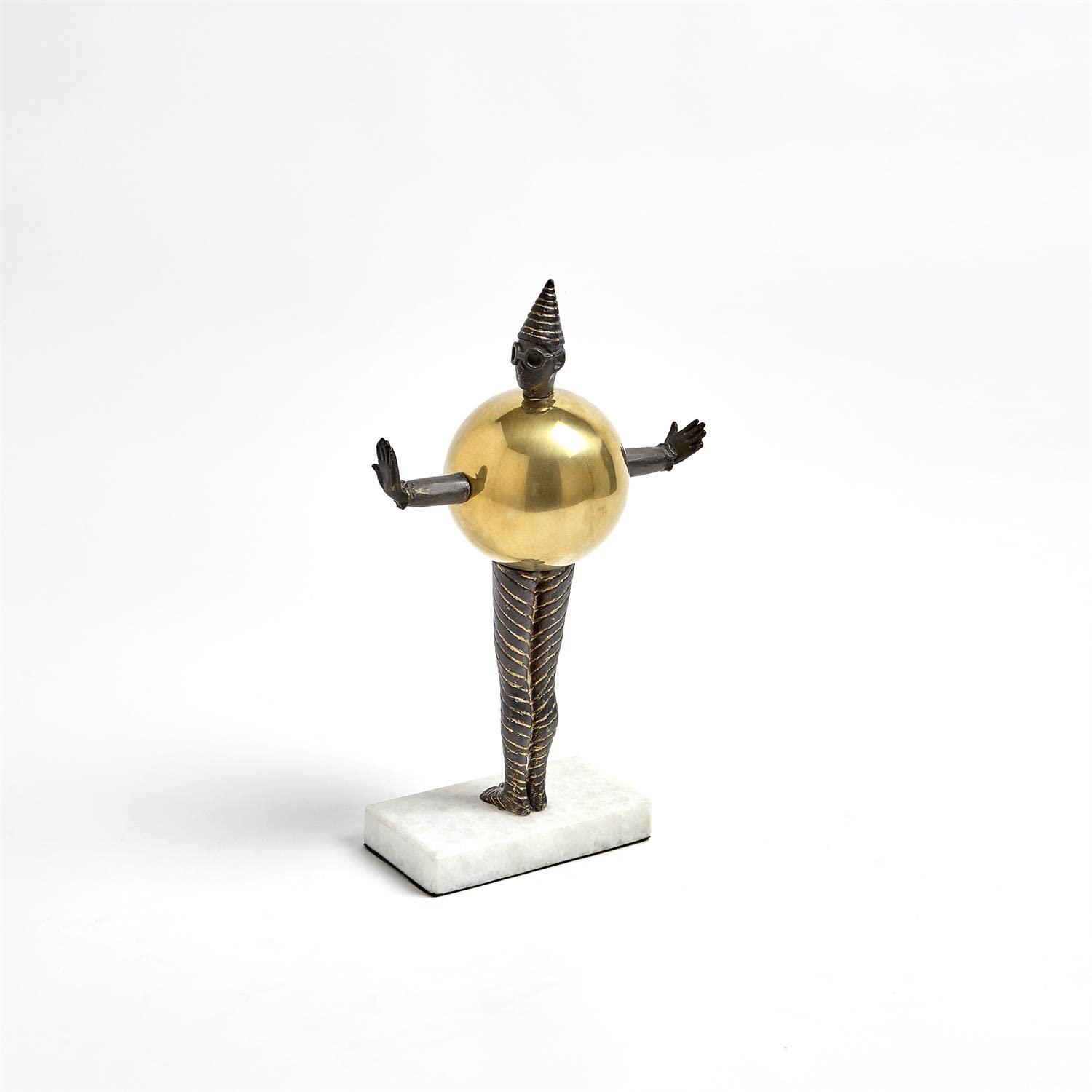 Global Views Global Views Bauhaus Sphere Woman Home Decor, Brass