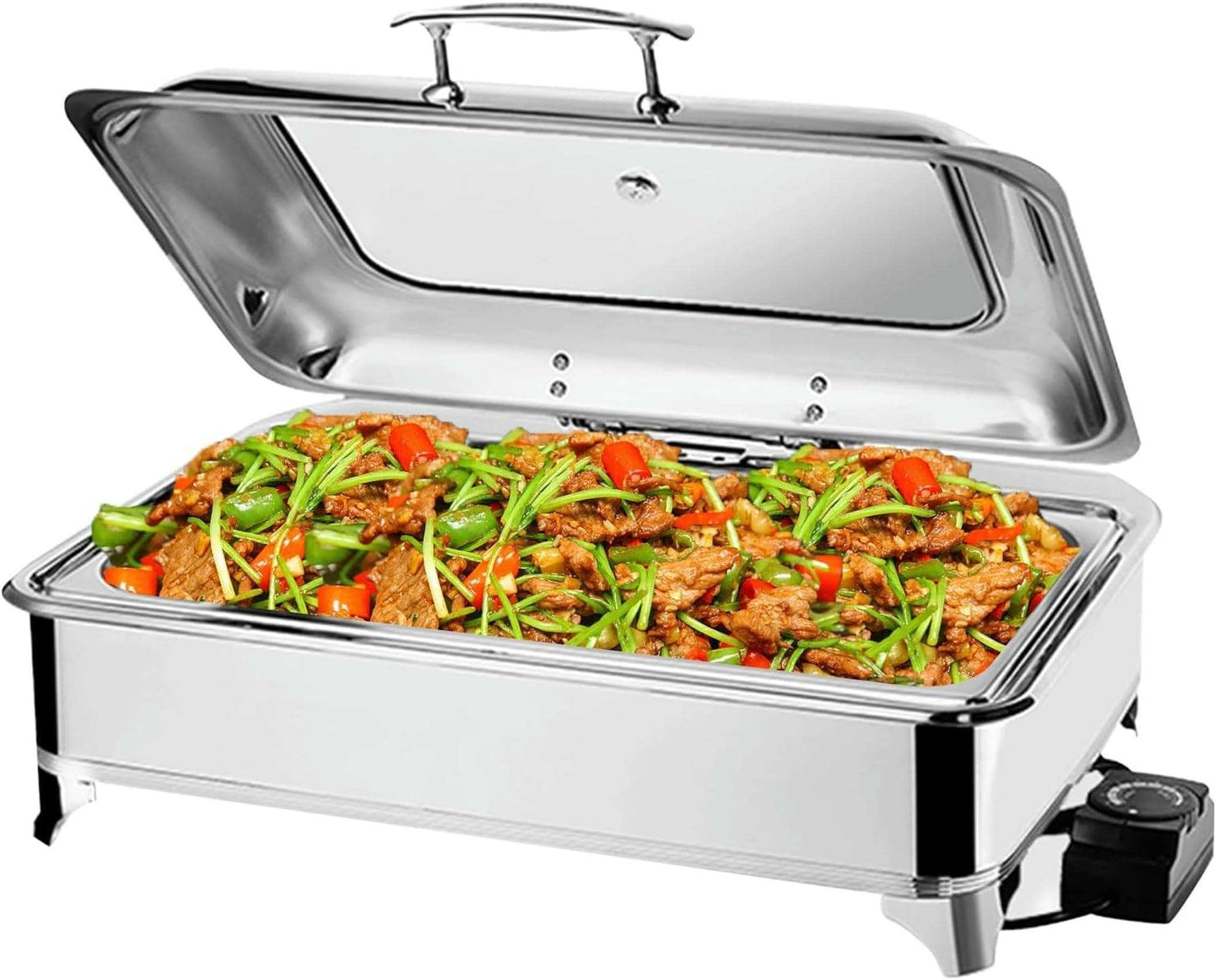 BTURYT 9L Commercial Food Warmer, Electric Chafing Dishes for Buffet, Buffet Servers and Warmers with Adjustable Temperature for Kitchen and Dining