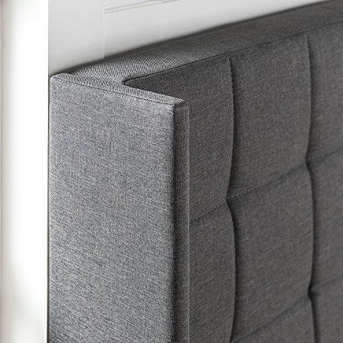 Zinus ZINUS Dori Upholstered Platform Bed Frame with Wingback Headboard, Mattress Foundation, Wood Slat Support, No Box Spring Needed, Easy Assembly, Queen