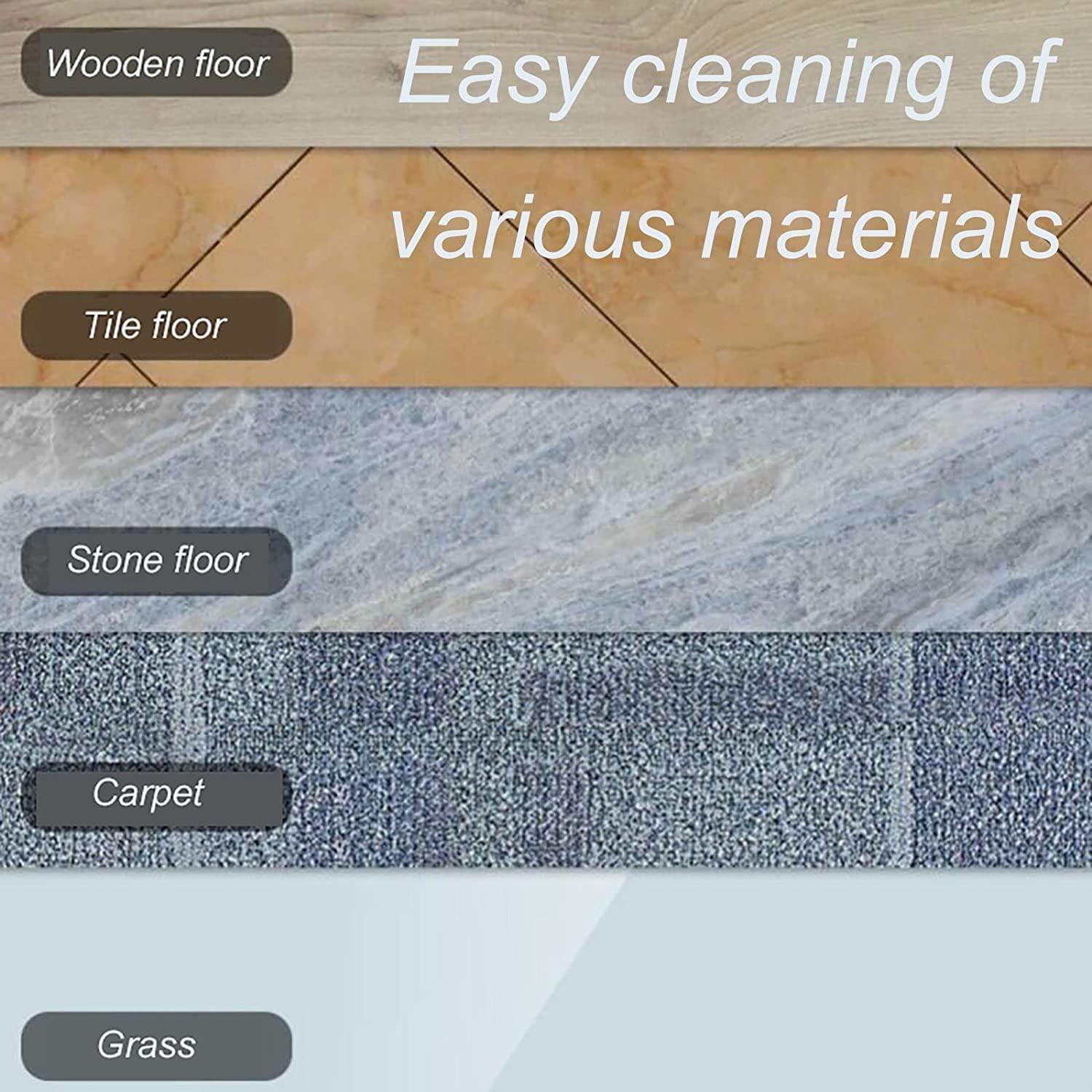 SMSOM SMSOM Steam Mop, Removable Handheld Steamer, Cleaner for Tile and Hardwood Floors, Multi-Function Hand-Held Mop for Hardwood Floor, Tile, Laminate, Carpet, Marble (White)