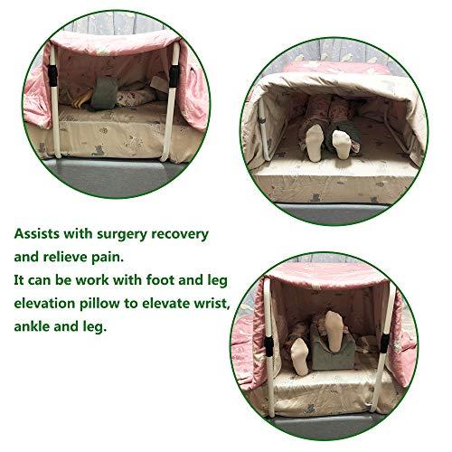 Zelen Zelen Blanket Lifter Foot Surgery Tent Cradle Bed Sheet Lifter Blanket Lift Bar Support Medical Tent Adjustable Blanket Holder for Bed Feet Ankle Surgery Recovery Arthritis Leg Cramps Gout Care