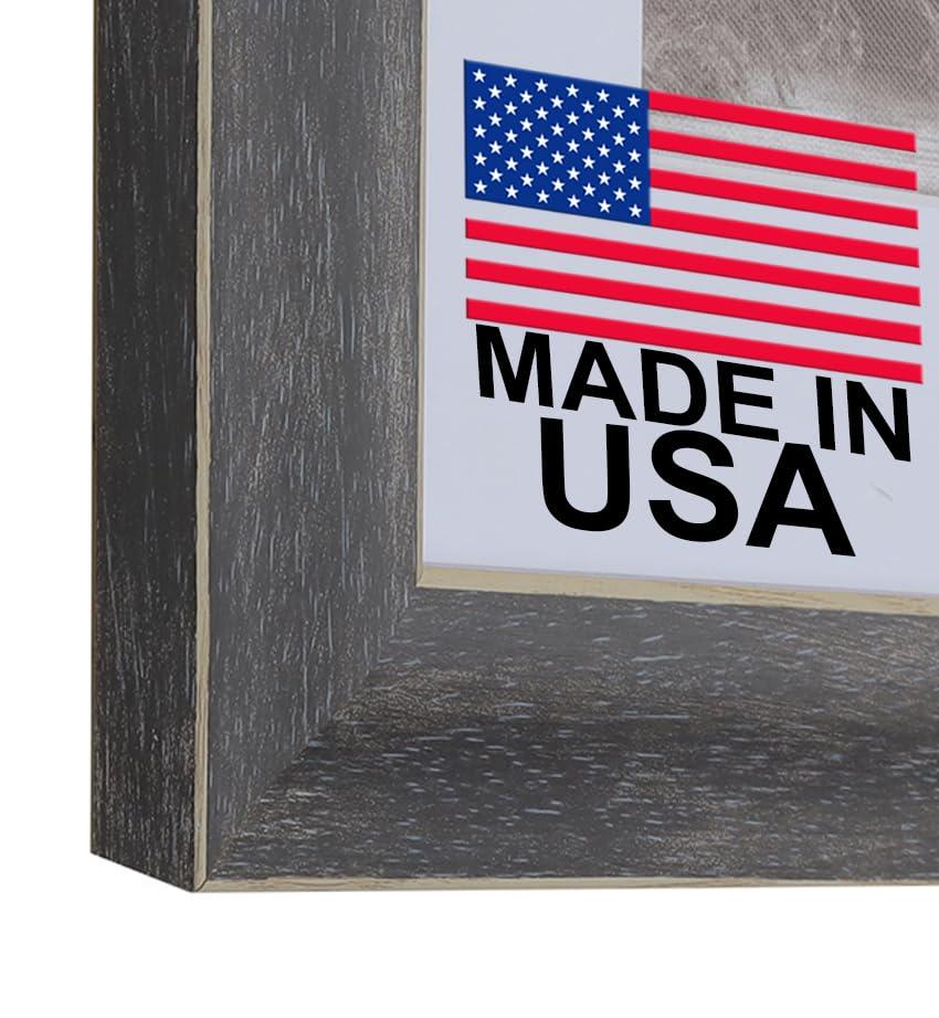 WHOLESALE ARTS AND FRAMES WHOLESALE ARTS AND FRAMES 1-1/2\" Polystyrene Contemporary Picture Frame - by WholesaleArtsFrames-com 12x12 1011 Series - Dirty Grey - Made In USA