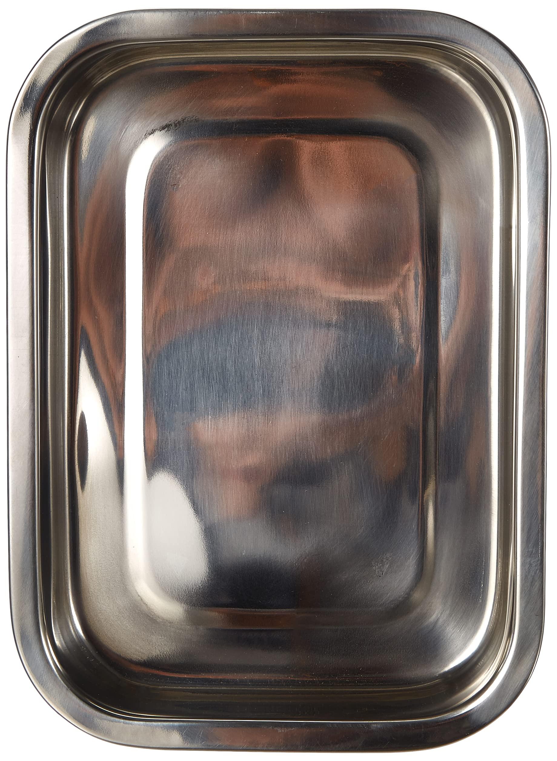 GSW GSW Stahlwaren GmbH Baking Pan with Grill Rack, 25 x 19 x 5.9 cm, 2.4 L, Stainless Steel, Silver