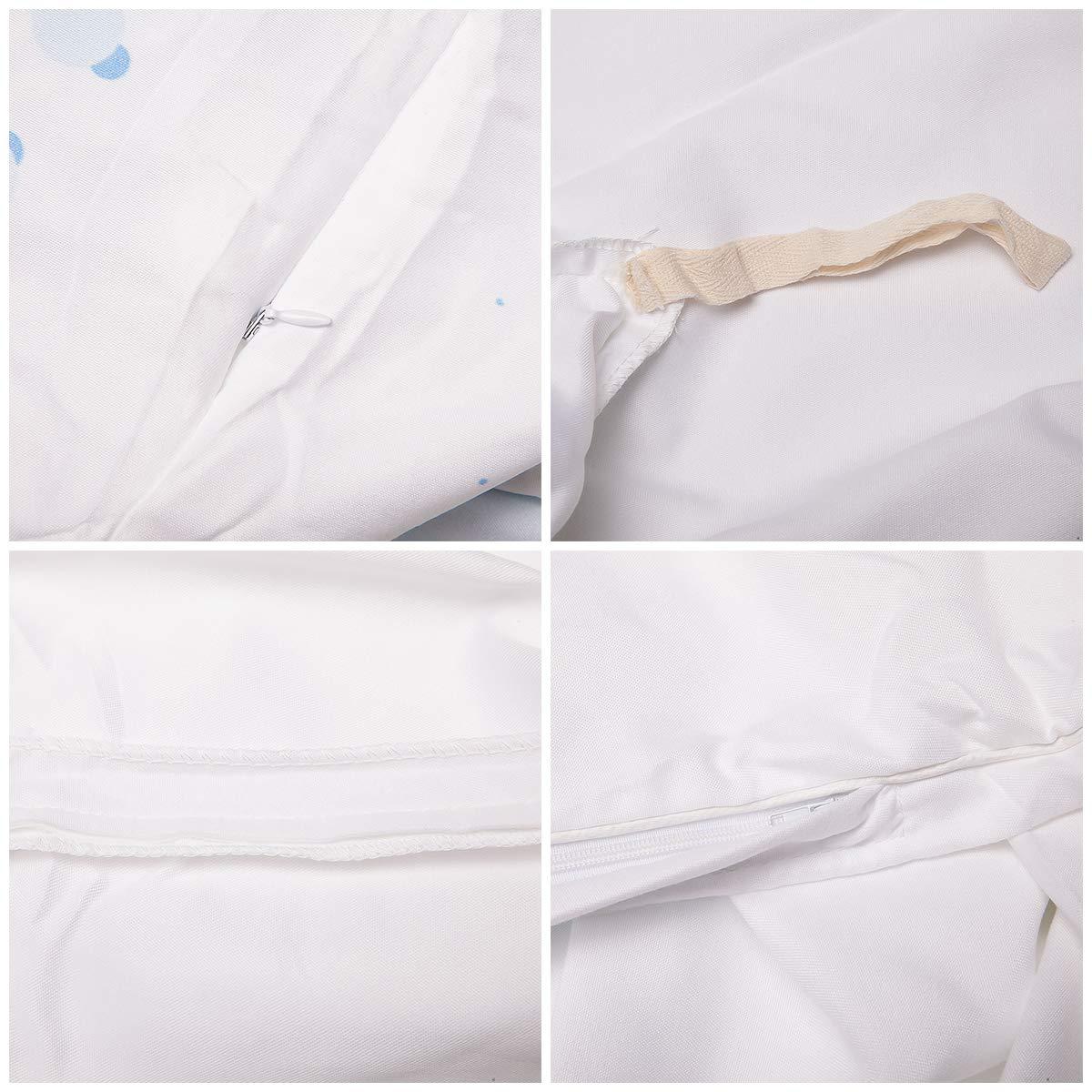 Debedcor Christmas Duvet Cover Cal. King Size, Yellow White Snowflake Winter Black Xmas Comforter Cover with Zipper Closure, 3 Piece Bedding Sets 1 Duvet Cover 90x106 Inches and 2 Pillow Shams