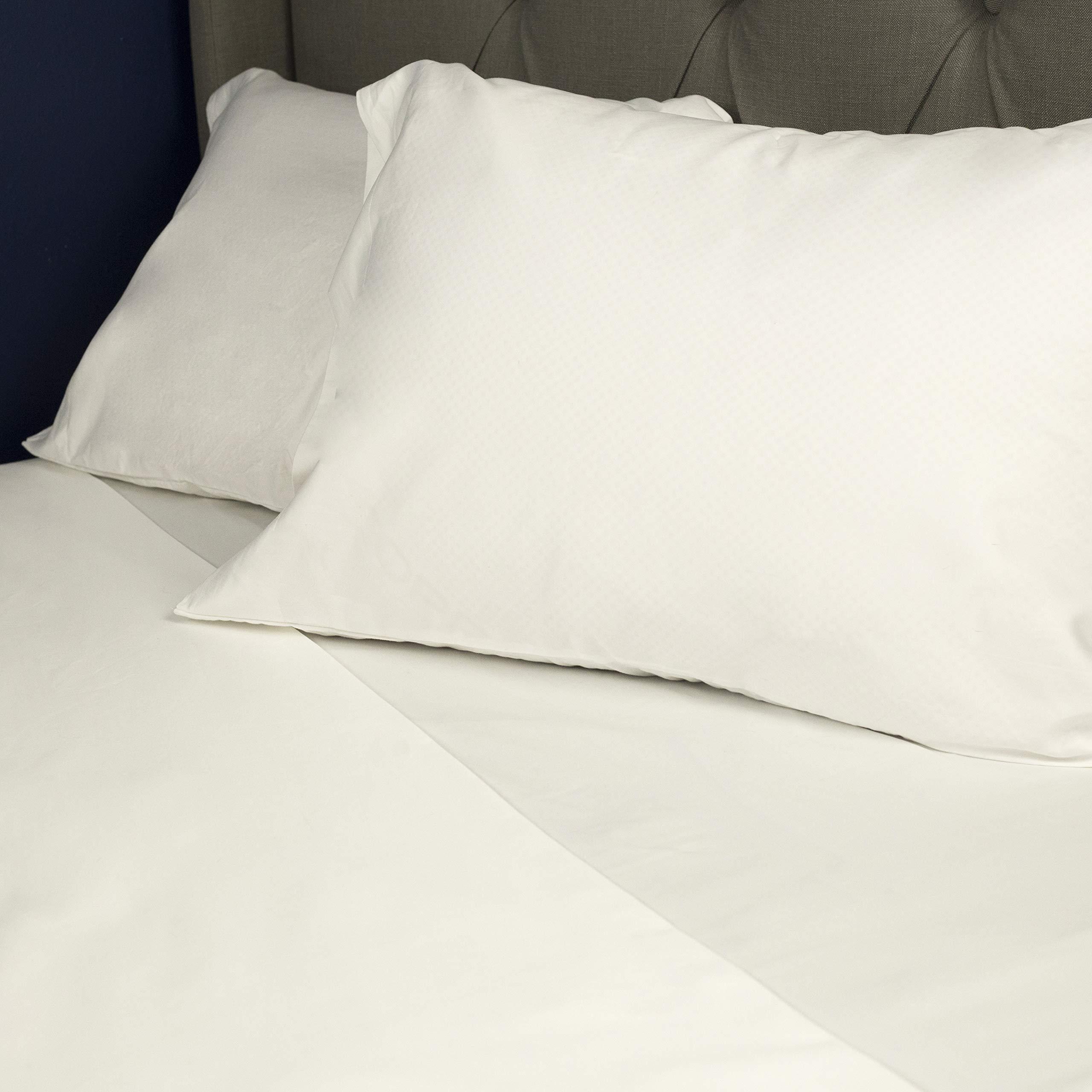 Sheets N More Atelier Home Linen 3-Piece Bedding Sets - 100% Cotton Bed Sheets and Pillow Covers - Hotel Luxury 600 Thread Count Sateen Weave - Non-Wrinkle, No Fade with Deep Pockets to Fit Mattress - Twin - White