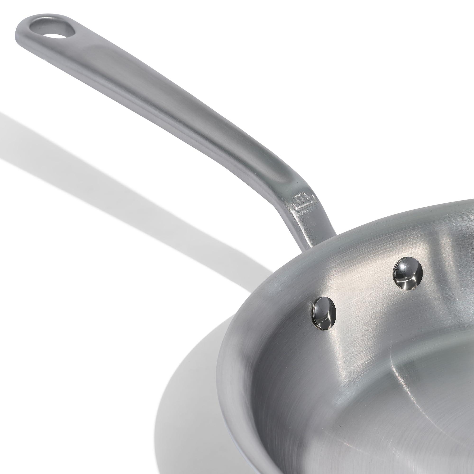 Made In Made In Cookware - 10-Inch Stainless Steel Frying Pan - 5 Ply Stainless Clad - Professional Cookware - Crafted in Italy - Induction Compatible