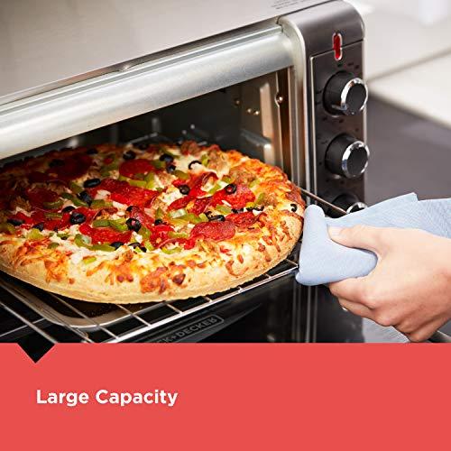 BLACK+DECKER BLACK+DECKER 6-Slice Crisp 'N Bake Air Fry Toaster Oven, TO3215SS, 5 Cooking Functions, 60 Minute Timer, Stainless Steel