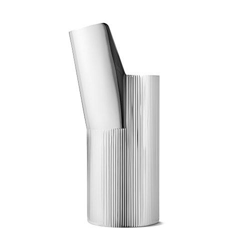 Georg Jensen Georg Jensen Urkiola Vase, Stainless Steel, Tall, Silver