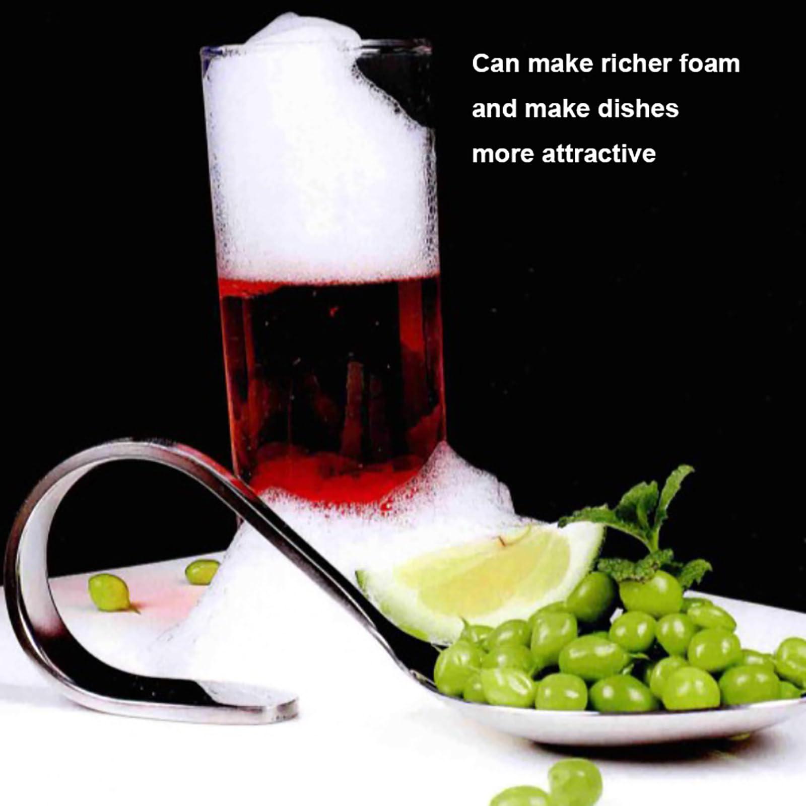 ZILOOK ZILOOK Foam Generator/Foam Machine, Molecular Gourmet Cooking Bubble Machine, Kitchen Cooking Bubble Tool, Used for Barbecue, Cocktail Drinks, Tableware Foam Making