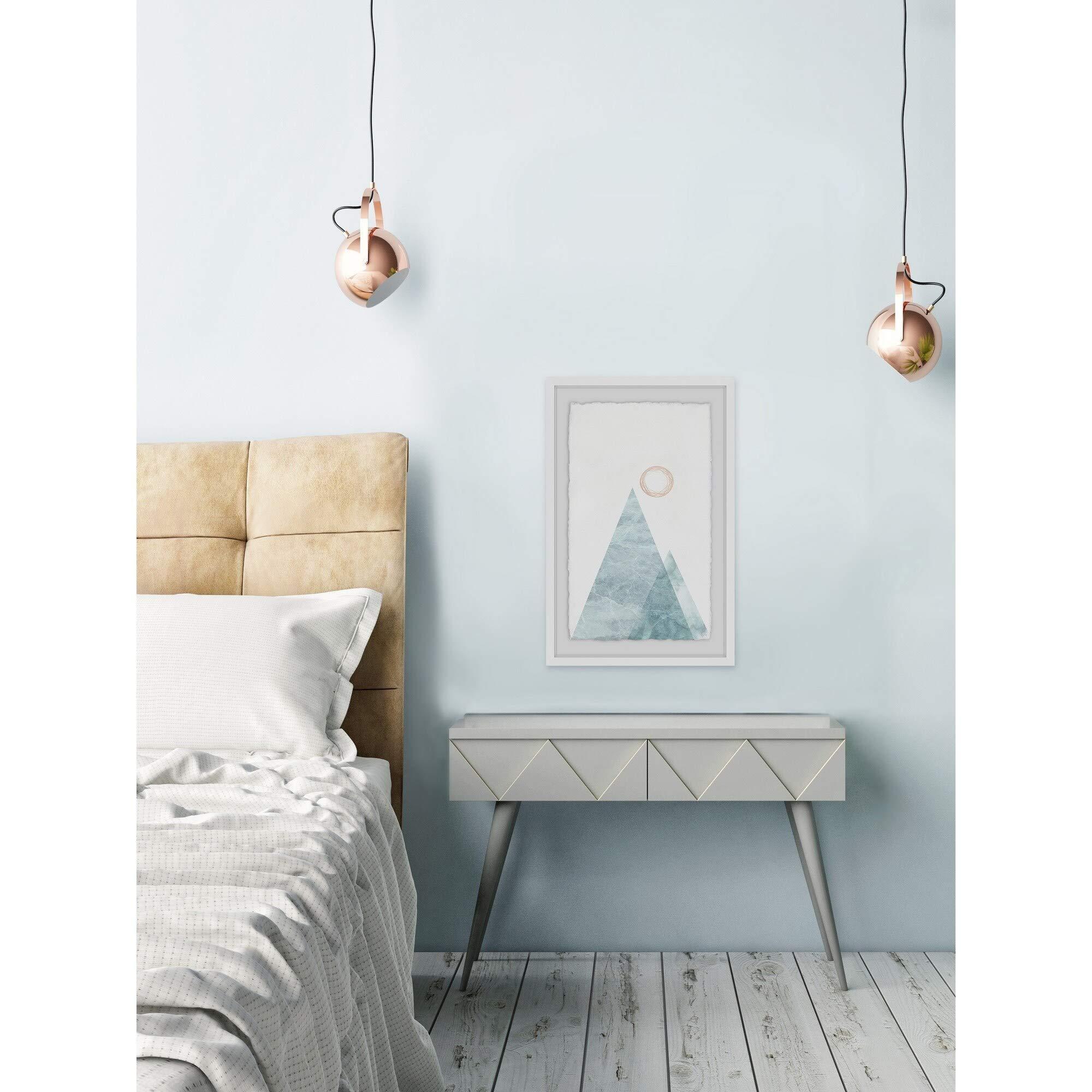 Marmont Hill Marmont Hill - Handmade Mountain of Sea Framed Print 16 x 24