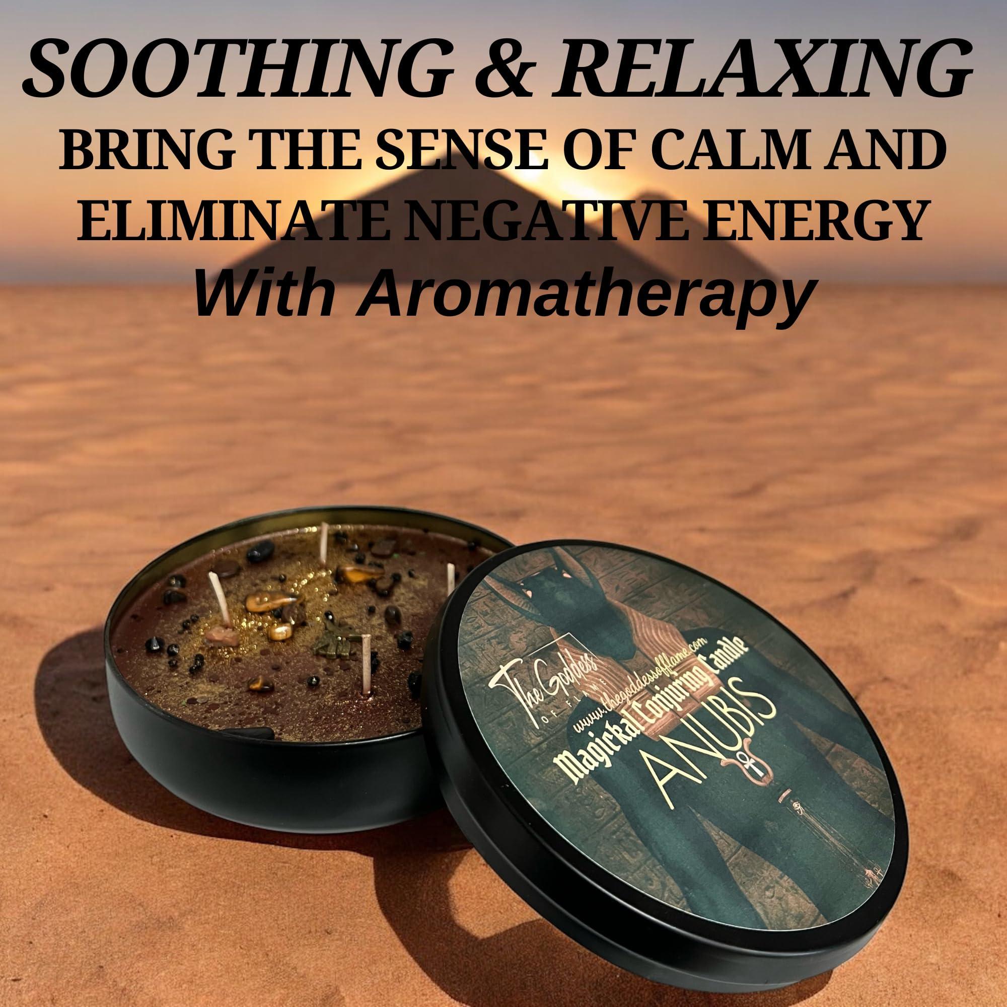 The Goddess of Flame Anubis Spiritual Candle (16 oz)