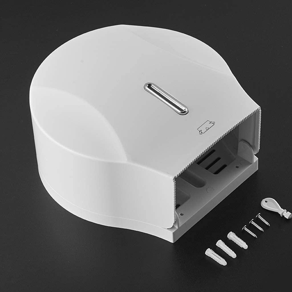 BKEKM Paper Towel Dispensers Wall-Mounted Paper Towel Dispenser Waterproof Lockable Hand Towel Dispenser Large Capacity Commercial Paper Towel Holders Fashion