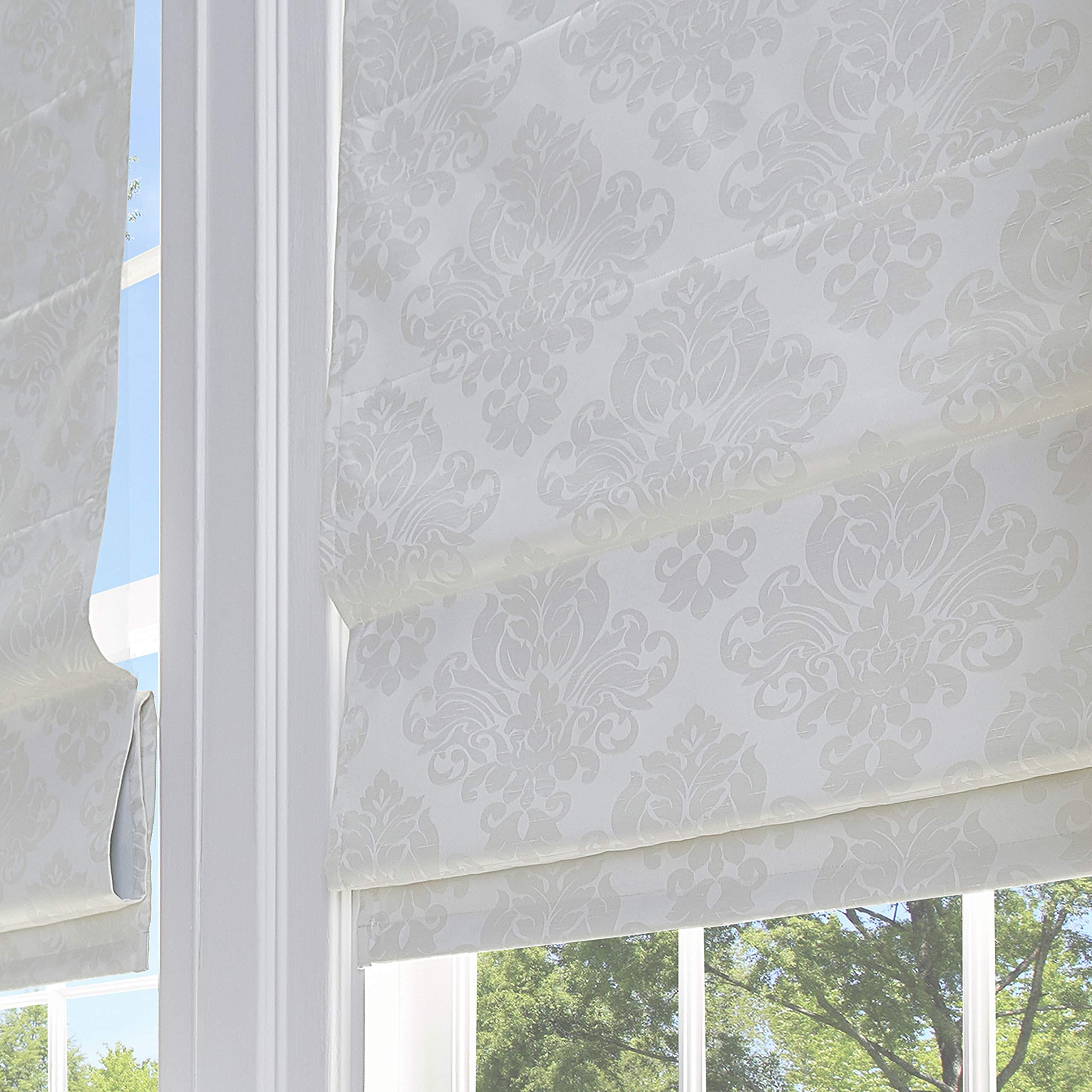 Curtainworks Damask Room Darkening Cordless Roman Shade