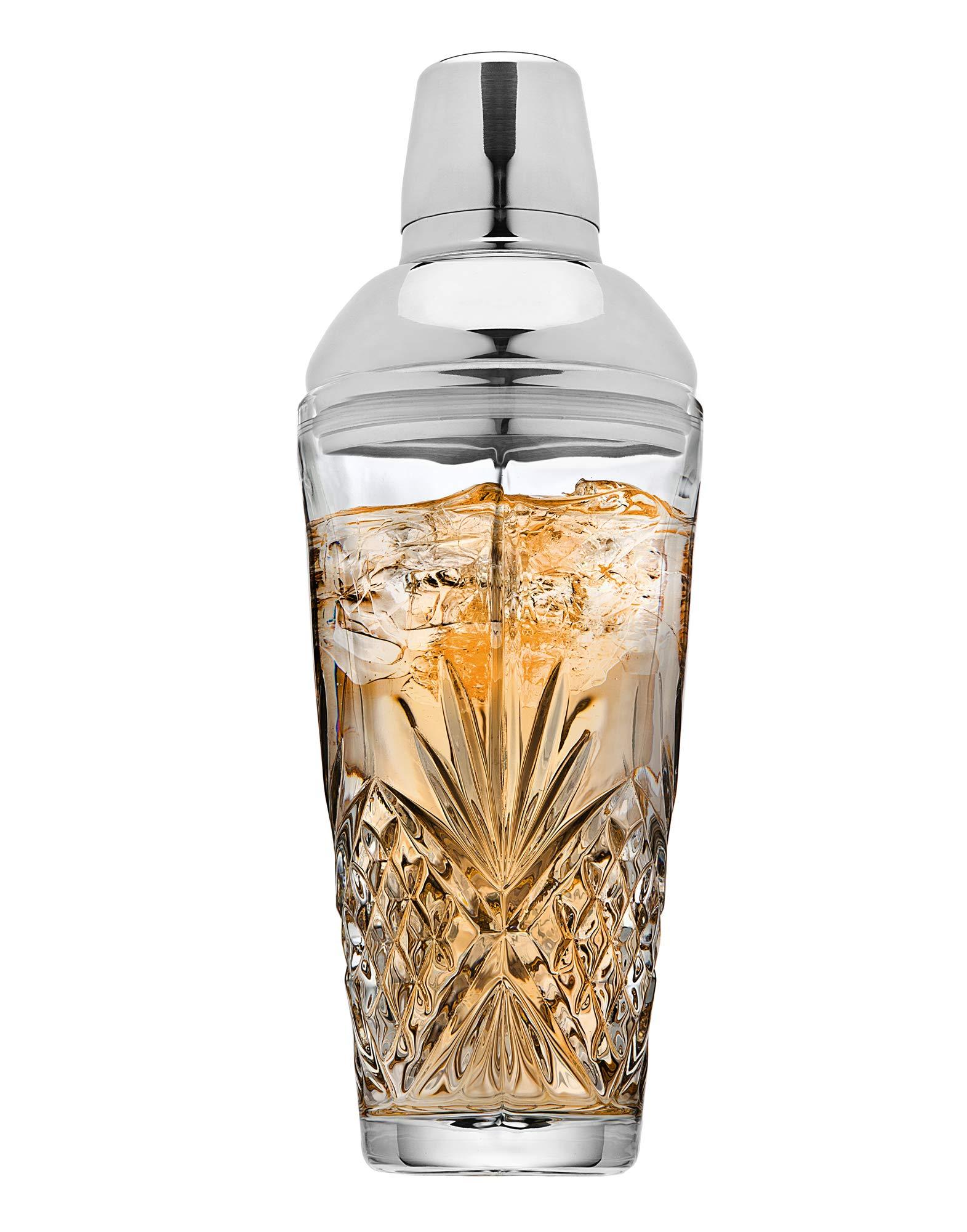 Godinger Godinger Dublin Cocktail Shaker, Martini Shaker, 17oz