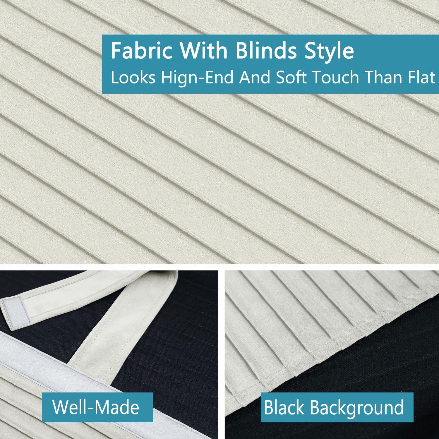 Muamar Muamar Side Door Window Curtains, Front Door Curtains for Small Window, Privacy Door Shades for Sidelight Curtains, Thermal Insulated Door Side Window Covering, White, 1 Panel, W12 X L70