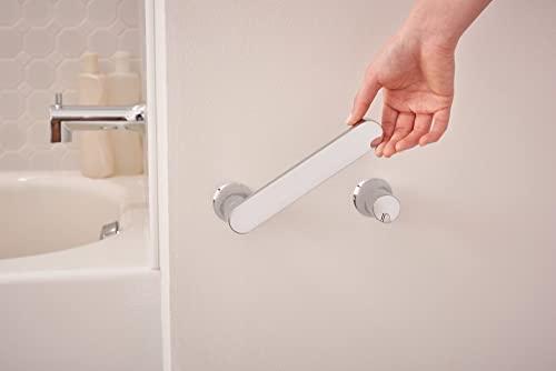 Moen Moen Genta LX Chrome Modern Wall Mount Pivoting Toilet Paper Holder, Modern Toilet Roll Holder for Bathroom, BH3808CH