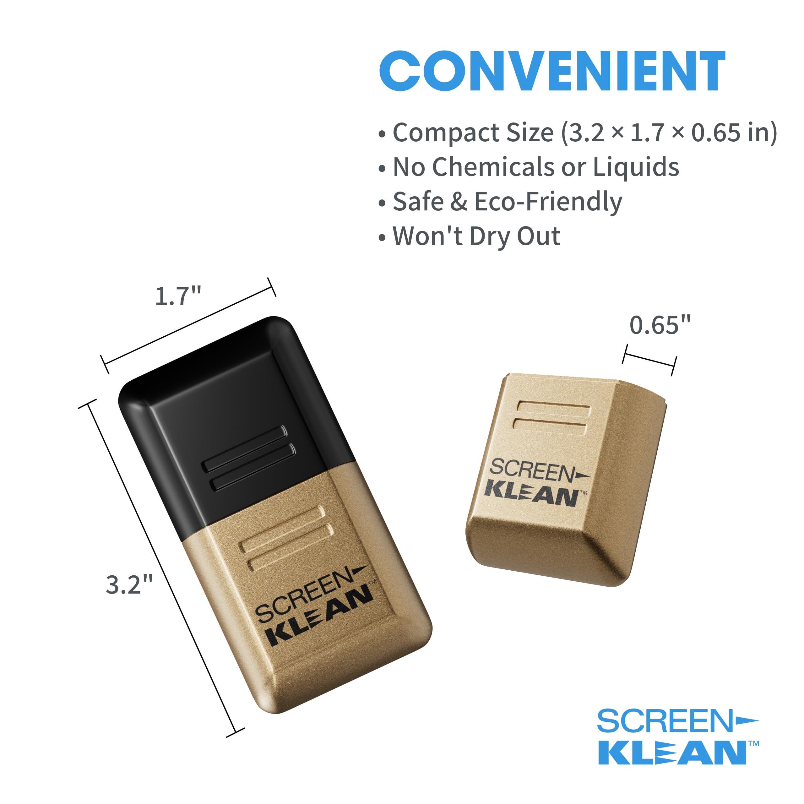 Carbon Klean CarbonKlean ScreenKlean Tablet Screen Cleaner - Compatible with iPad, Android & Amazon Tablet - with Carbon Microfiber Tech - Electroplated Gold - 1 Count