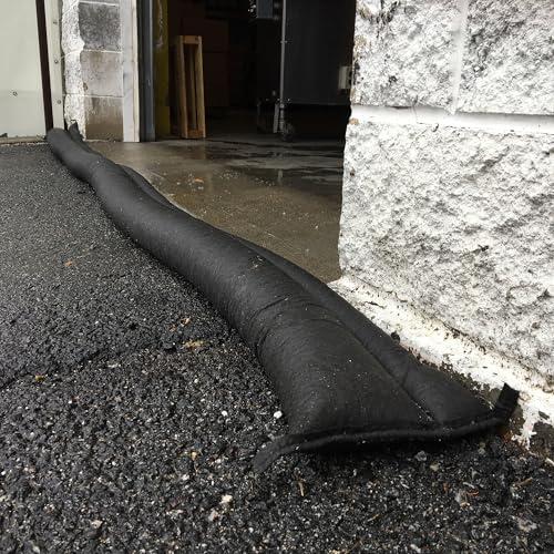 Quick Dam Quick Dam QD65-1 Water-Activated Flood Barrier-5 Feet-1/Pack, 5-ft, Black