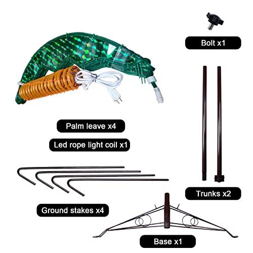 EEZ RV Products EEZ RV Products 7 Foot High Super Bright LED Lighted Tropical Palm Tree - 5 Times Brighter Than Incandescent Bulbs