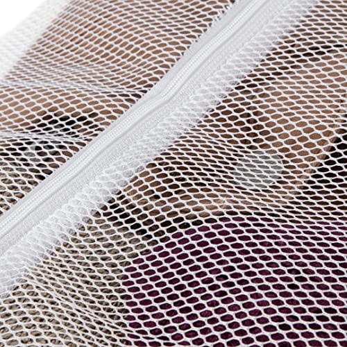 Compactor Compactor Large Zipped Laundry Bags for Washing Machines, 60 x 60cm, White