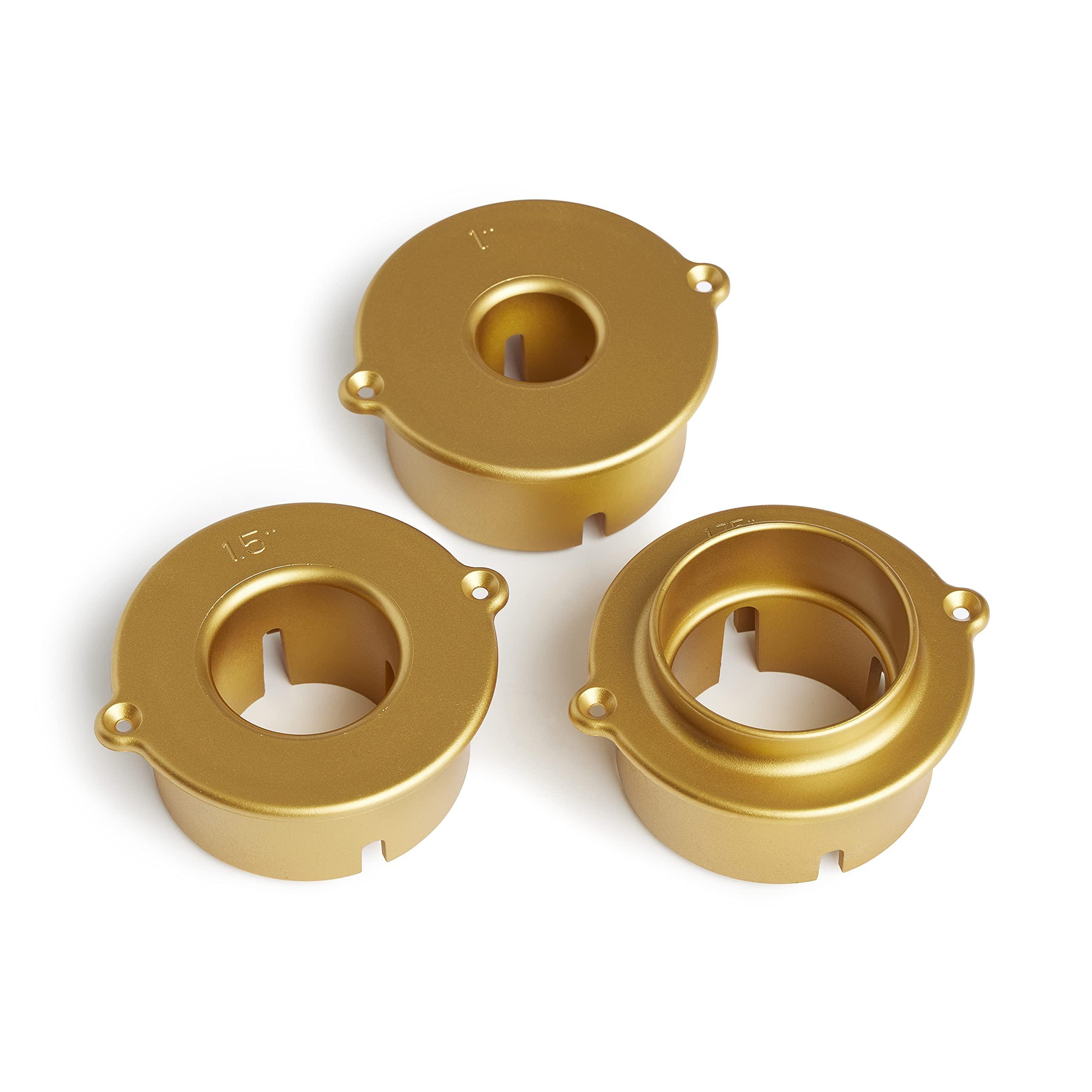 Home Heritage Home Heritage 360 Degree Rotating Metal Tree Stand for Christmas Trees up to 9ft, Gold