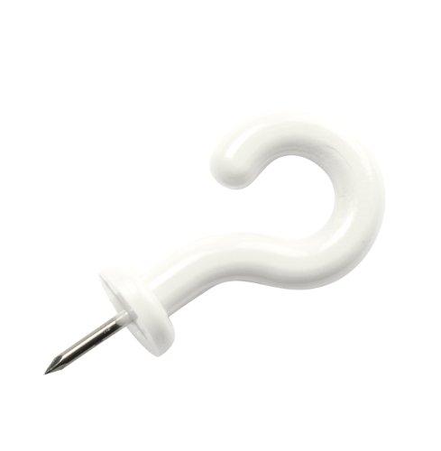 Pinhooks Pinhooks 10101 10-Pack Push Pin Wall Hooks, White
