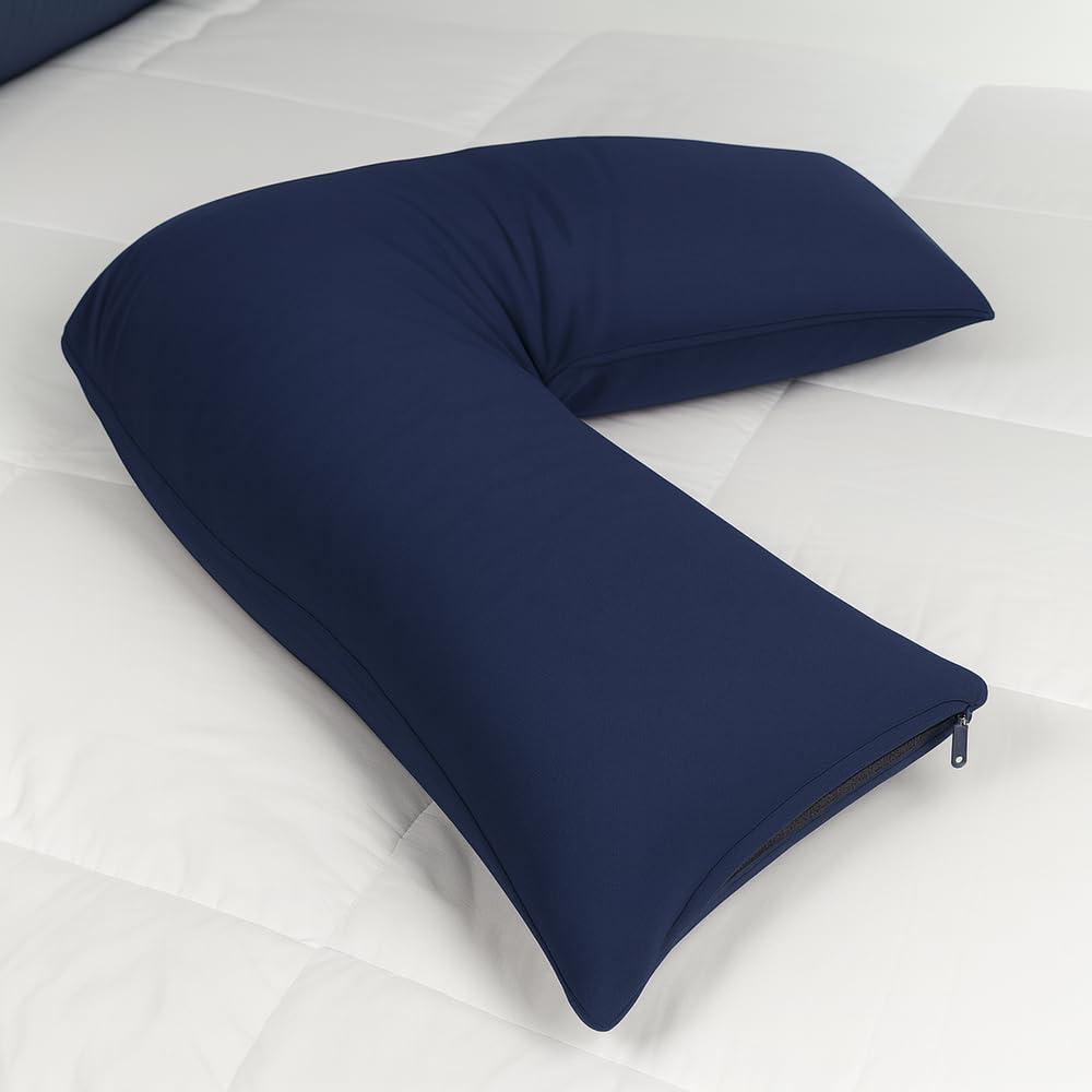 Contour Legacy Contour Products L Pillow Case, Navy, Made Specifically for The Contour Products L-Shaped Body Pillow