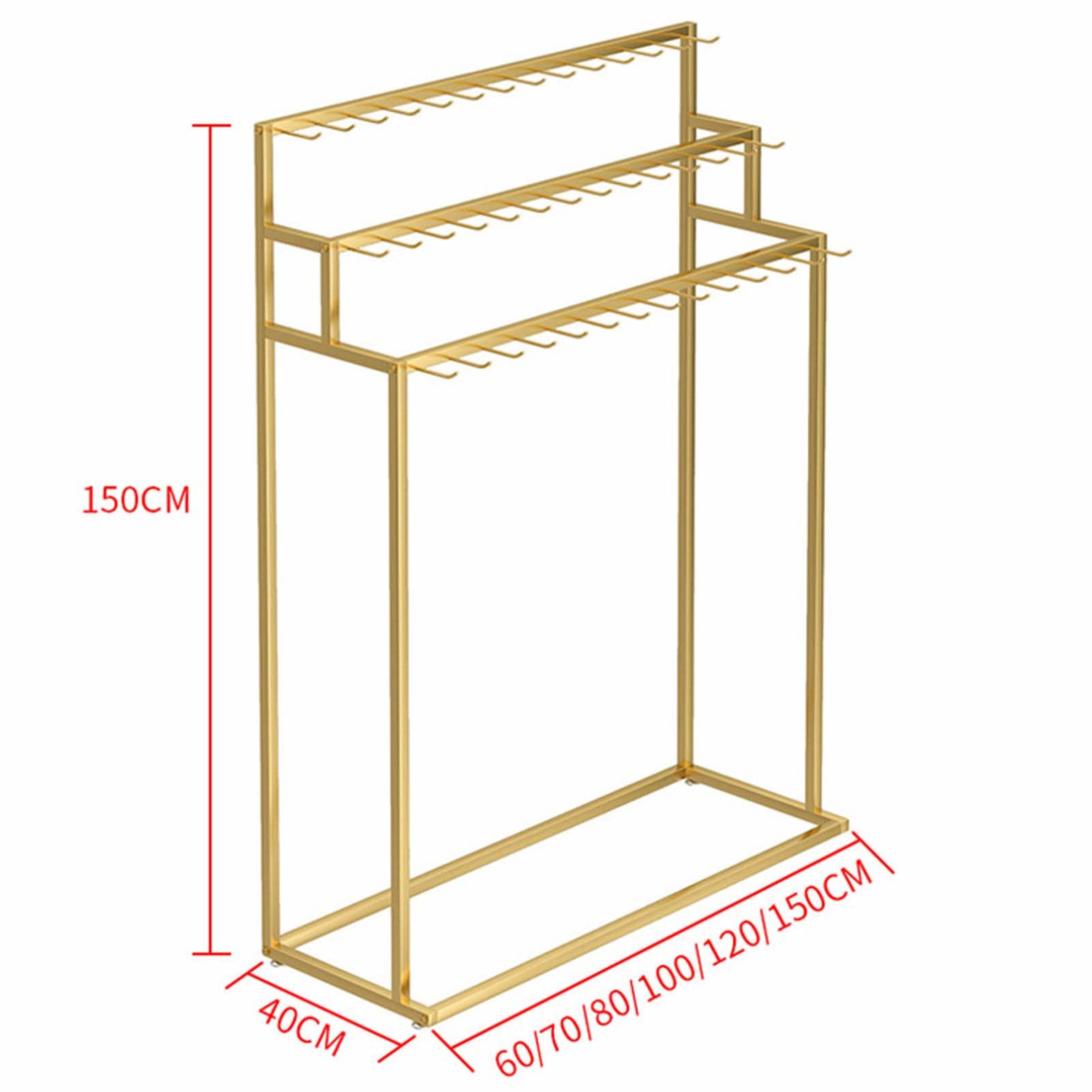 JYHBSHCC Display Stand Floor Stand Belt Metal Display Rack, Commercial Apparel Retail Store Belt Storage Holder 3 Tiers Tie Rack Scarf Hangers Display Stand Shelf