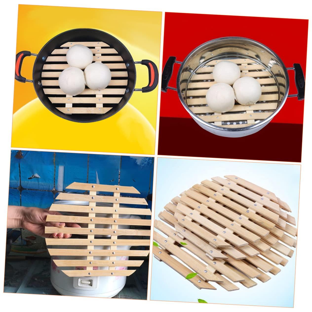 SHOWERORO SHOWERORO Steamer Tamale Dumpling Maker Machine Liners Steaming Pot Basket Wok Dumplings Steamer Instant Vegetable Steamer Microwavable Pressure Cooker Accessories Automatic Dim Rivet