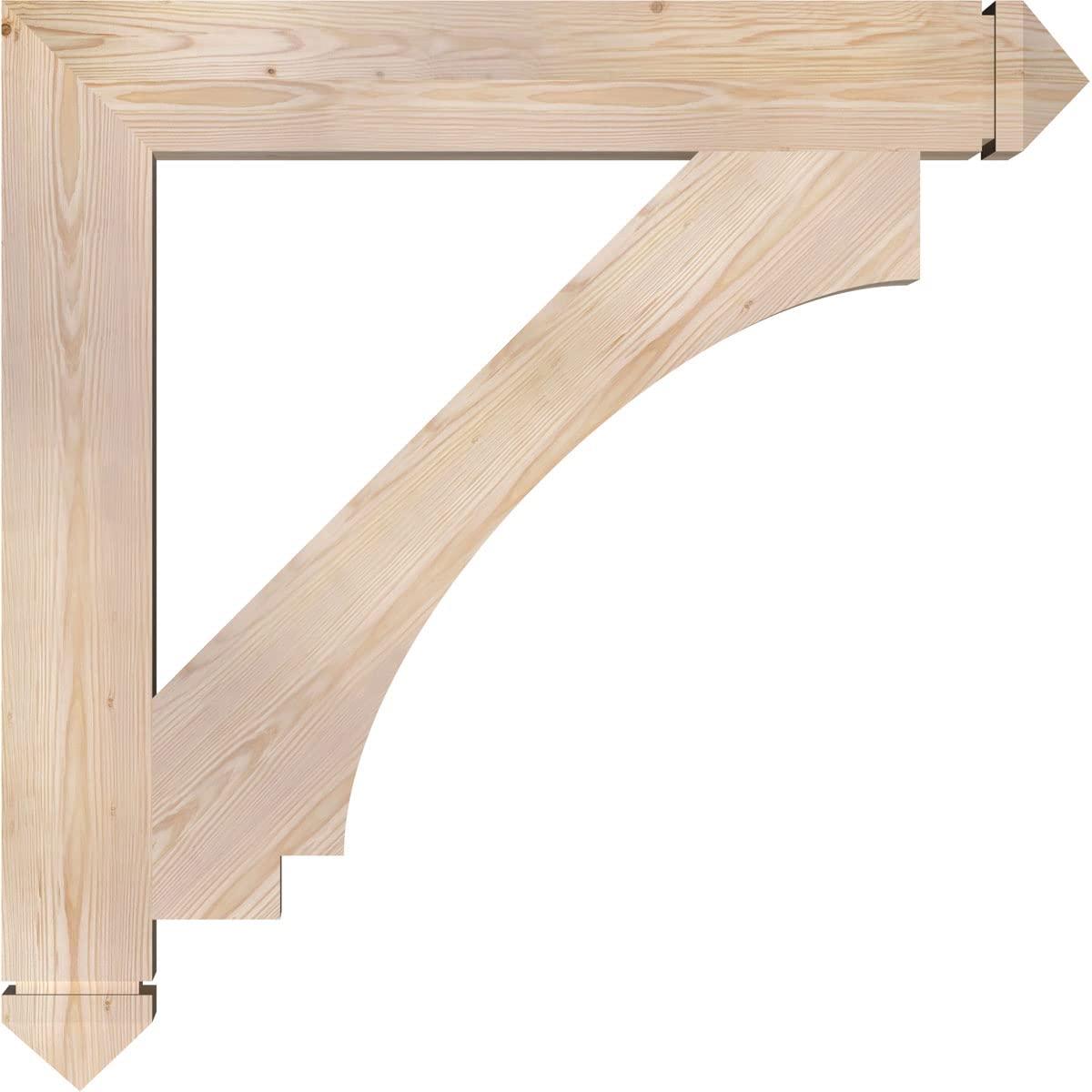 Ekena Millwork Ekena Millwork BKT06X40X40IMP03SDF Imperial Arts & Crafts Bracket, 40\"D x 40\"H, Smooth Douglas Fir
