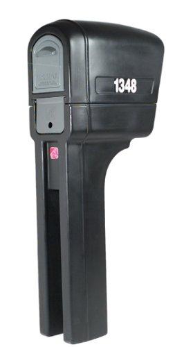 Step2 Step2 MailMaster Plus Mailbox & Post, Weather Resistant, Large Outdoor Mailboxes, Made of Durable Plastic, Easy to Install, Flag Included, Black