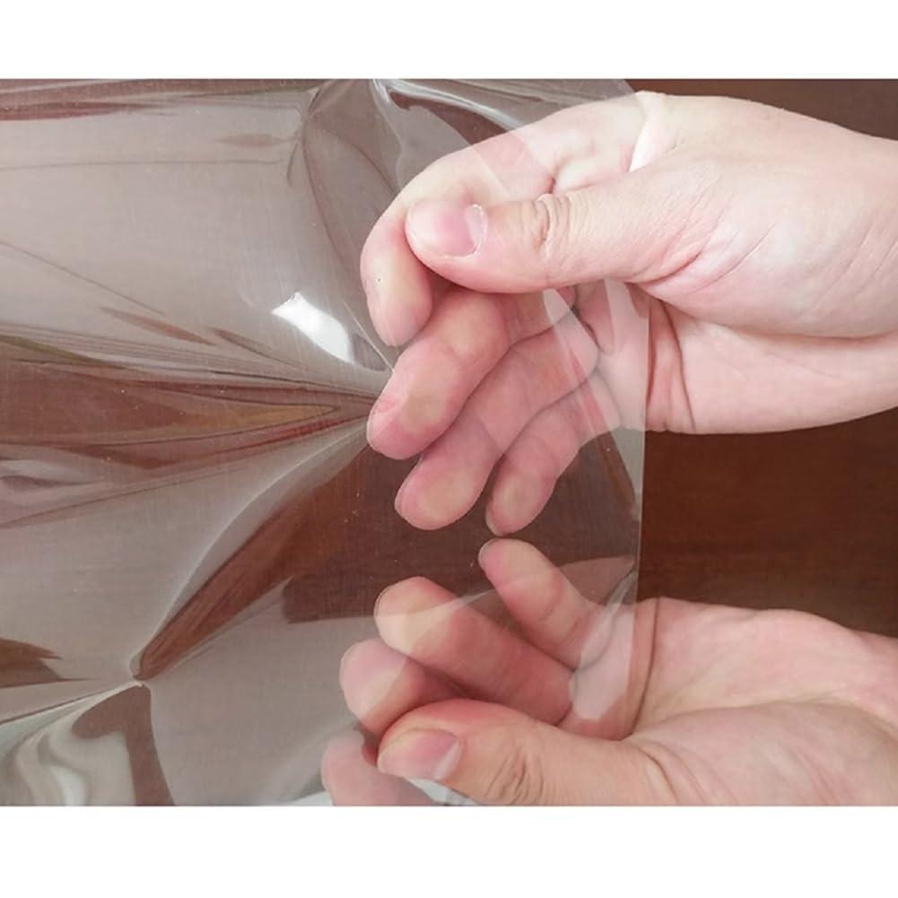 HomeLoft Basics Breathable Roll Up Blinds for Food Preservation PVC Transparent Roller Blind for Freezer Cabinet Refrigerator Display Cabinet Fresh Cabinet Roller Shades Plastic Roller Curtain(W59X59in)