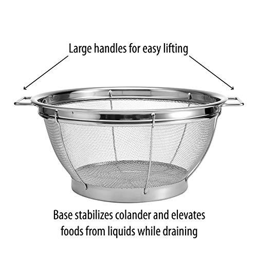 Farberware Farberware 5181490 Stainless Steel Colander Sieves-Set of 3, Multi Sized
