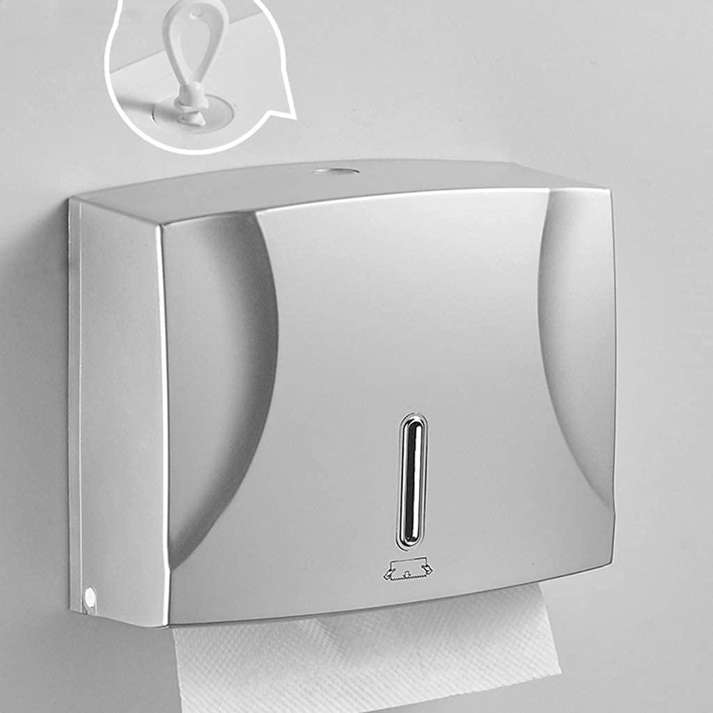 HYffUUOP HYffUUOP Tissue Dispenser Paper Towel Dispenser Wall-Mounted Free Punching Hand Towel Dispenser Commercial Papetowel Holders Waterproof Easy to Use