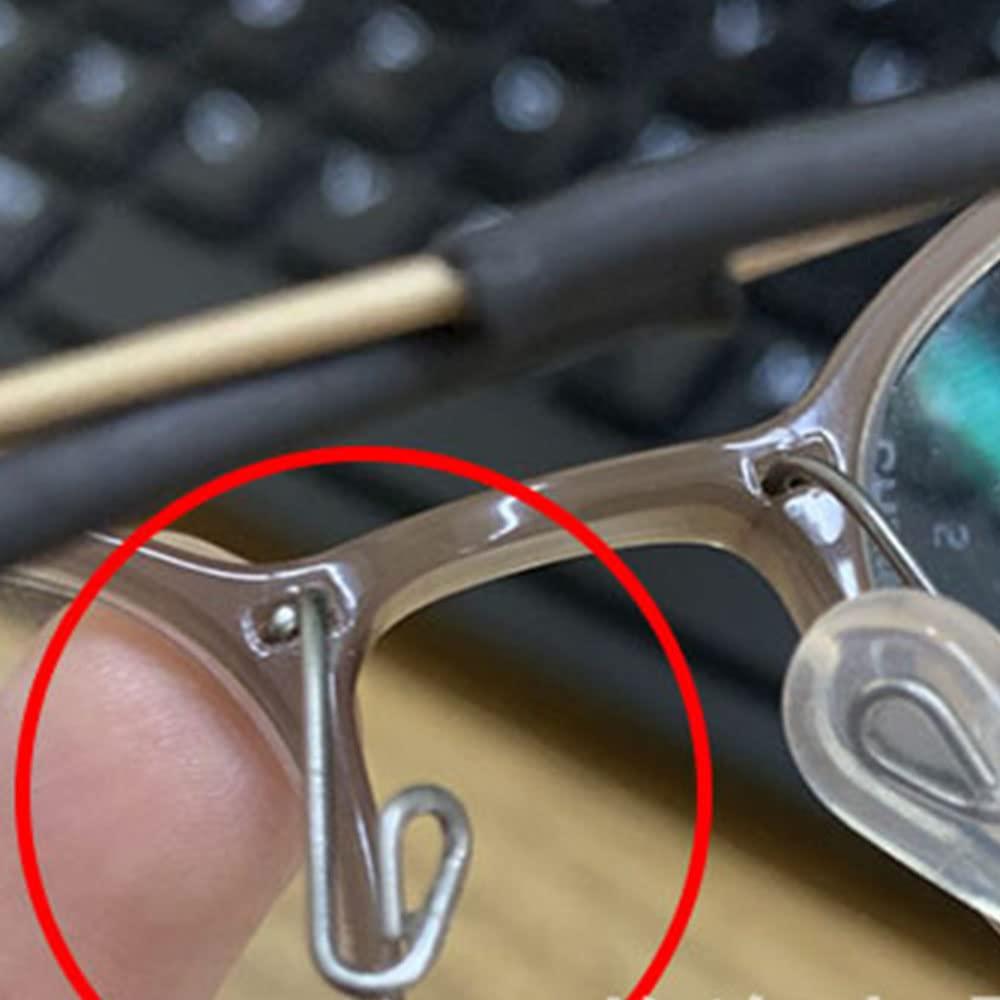 QYAJS Eyeglass Nose Pads Pieces Push in Glasses Pushin Soft Silicone Sunglasses