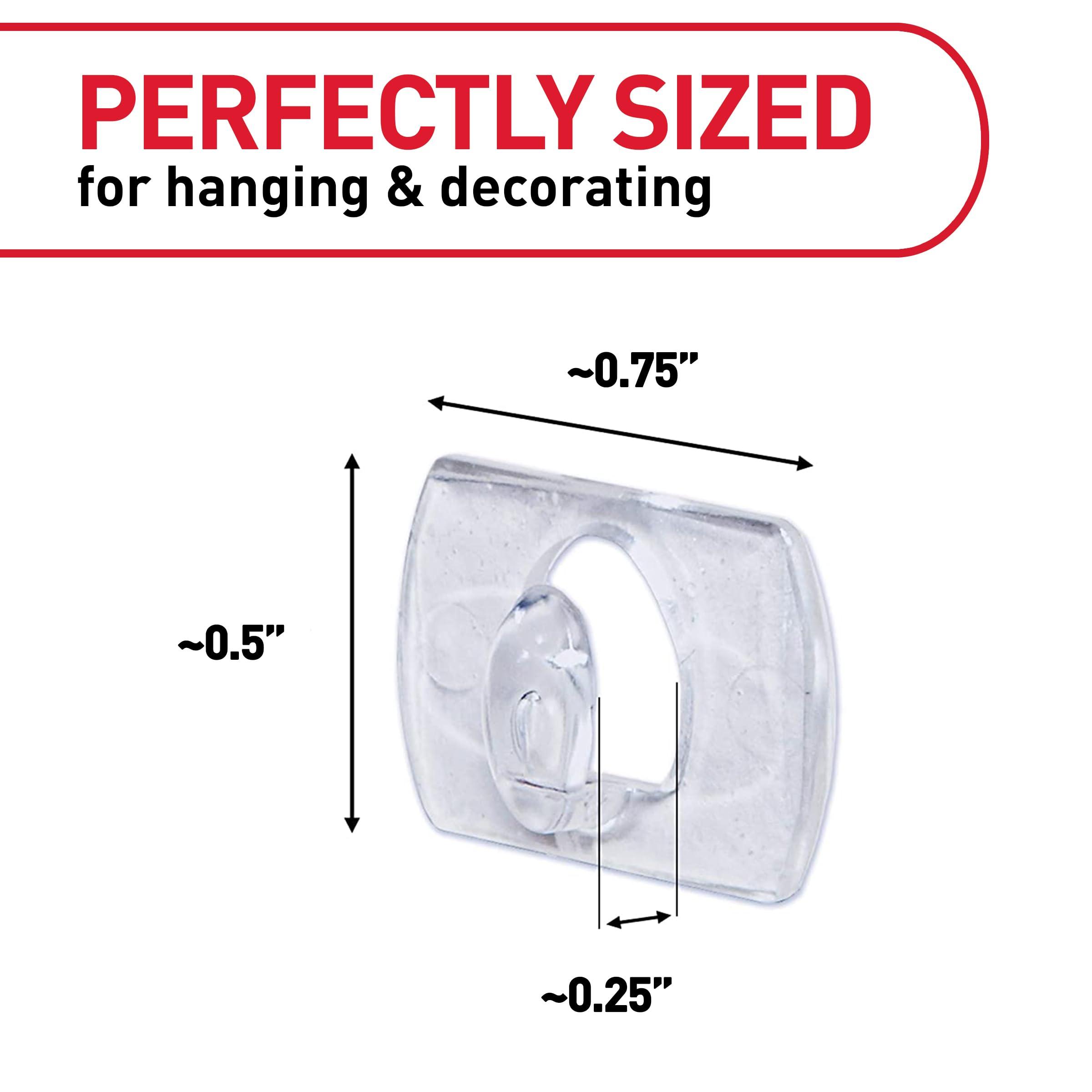 Command Command Indoor Mini Light Clips, Damage Free Hanging Christmas Light Clips, Mini Wall Clips for Hanging Indoor Christmas Decorations, Lights and Cables, 45 Clear Clips and 54 Command Strips