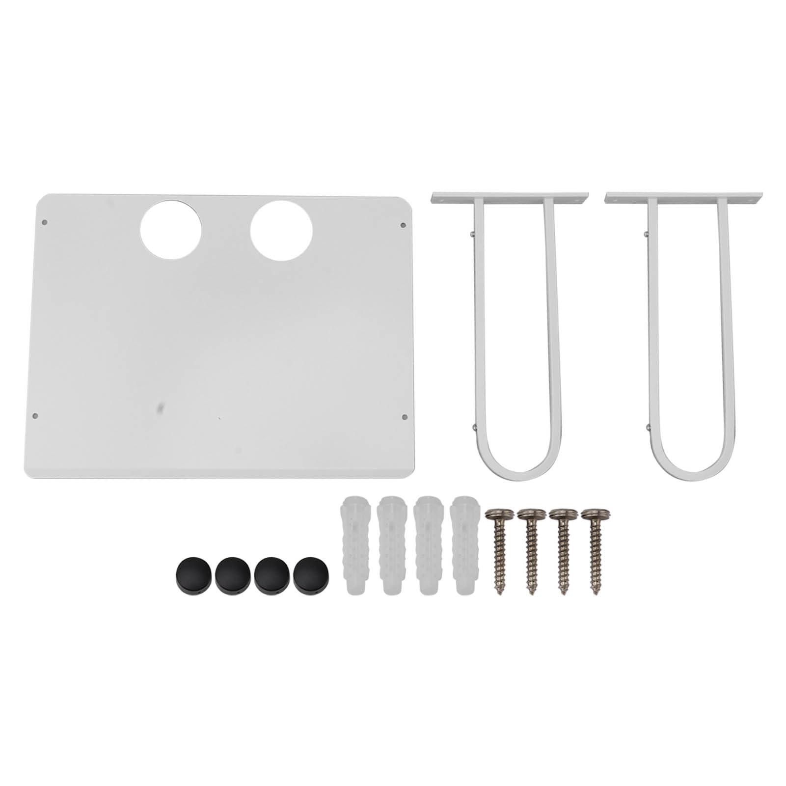 CDQL Wall Mounted Projector Shelf Wall Mounted Display Ledges Aluminum Floating Projector Shelves Floating Shelf for AV Device Projector Cable Boxes WiFi Router TV Box DVD Player