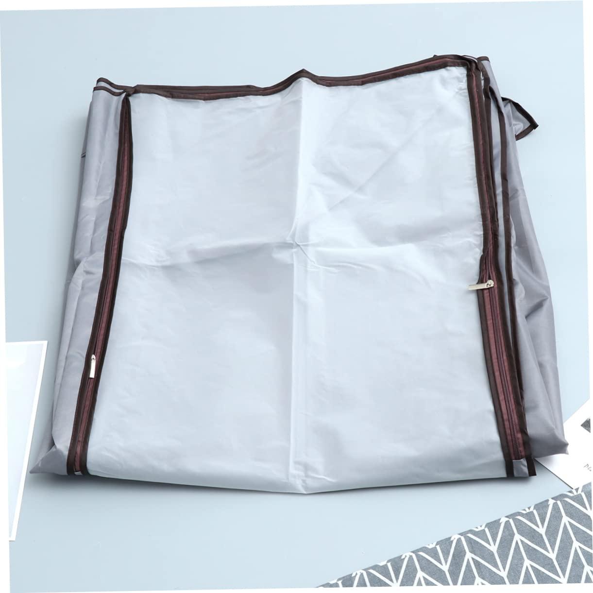 Amosfun Amosfun Cover Clothes Rack Clothes Hanger Cover Wardrobe Cover Hanging Garment Bag Gray/medium Size