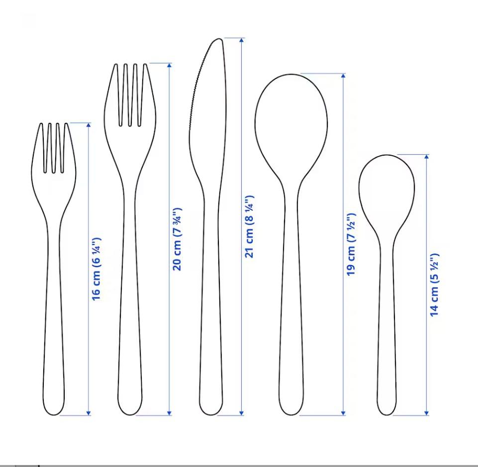 IKEA IKEA Flatware, Stainless Steel
