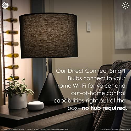 GE GE CYNC Smart LED Light Bulb, Full Color, Bluetooth Enabled, Alexa and Google Home Compatible,White, (1 Pack), Packaging May Vary