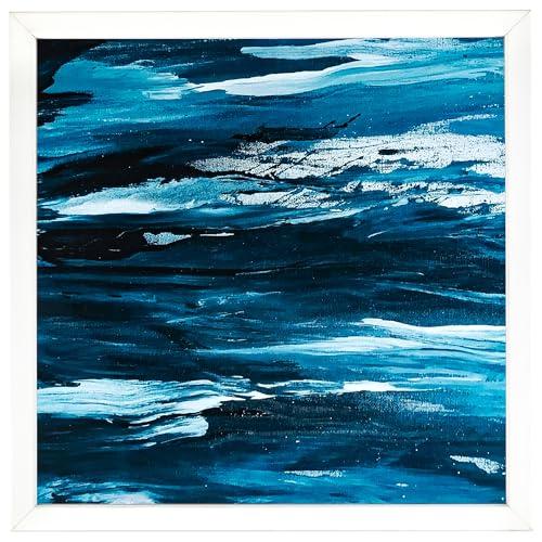 ArtToFrames ArtToFrames 19x23 inch Comtemporary White Wood Picture Frame, 2WOMD8990-19x23