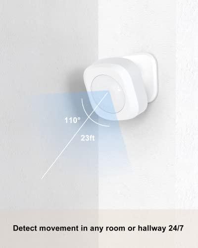 VENZ VENZ 4 Piece Wireless Home Security System - Optional 24/7 Professional Monitoring - No Contract - Compatible with Alexa and Google Assistant - DIY 4 Pieces-Kit with App Alert