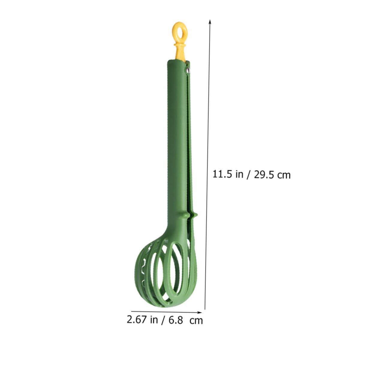 LIFKOME LIFKOME 2pcs Food Clip Boiled Tong Pasta Strainer Cooker Egg Clips Egg Separator Egg Yolk Cooking Wire Crank Egg Mixer Semi Automatic Egg Whisk Eggbeater Omelet Making Spoon Green Plastic