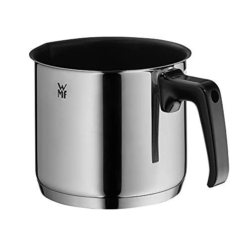 WMF WMF Milk Pot Ø 14 cm Approx. l Pouring Rim Cromargan Stainless Steel Brushed Suitable for All Stove Tops Including Induction Dishwasher-Safe