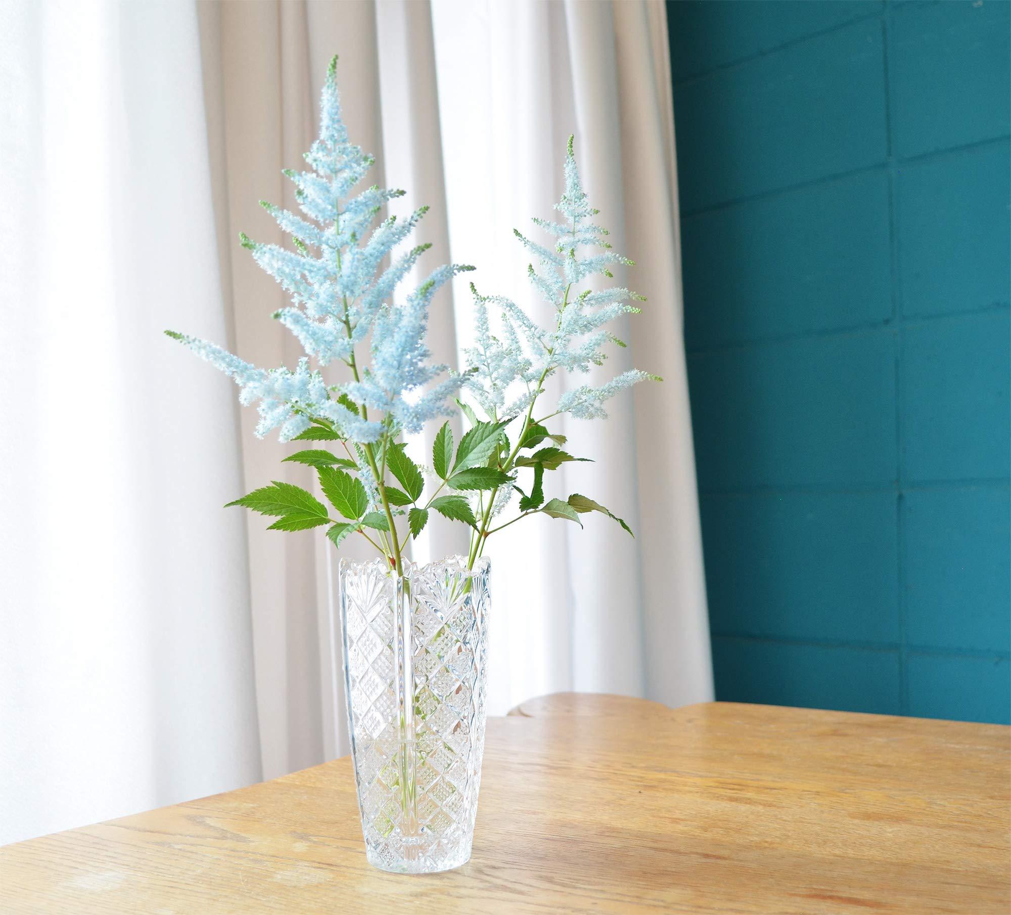 ???????? Toyo Sasaki Glass Flower Base, Approx. 3.1 x 6.3 inches (8 x 16 cm), Table Garden, Flower Vase, Made in Japan, Dishwasher Safe, FV2, Clear