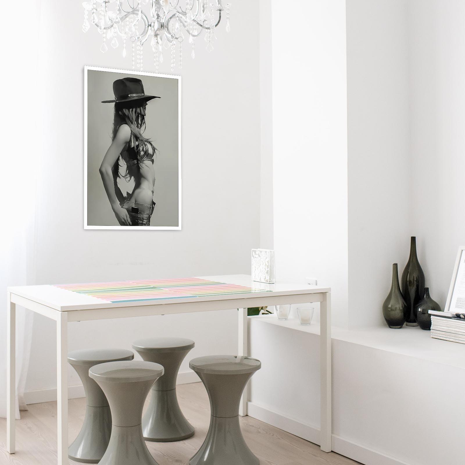 Beshdomp Beshdomp Retro Desert Cowgirl Posters Rustic Style Eclectic West Ranch Art Black White Film Photography Wild Western Woman Cowboy Prints For Home Bedroom Dorm Farmhouse Wall Decor 12x16in Unframed